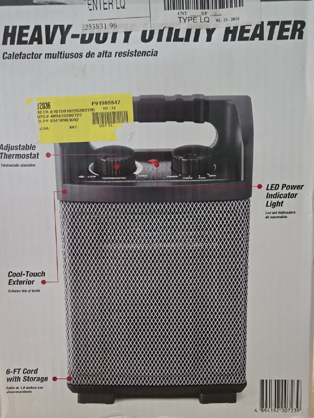 Hyper Tough Heavy-Duty Utility Heater - Picture 9 of 9